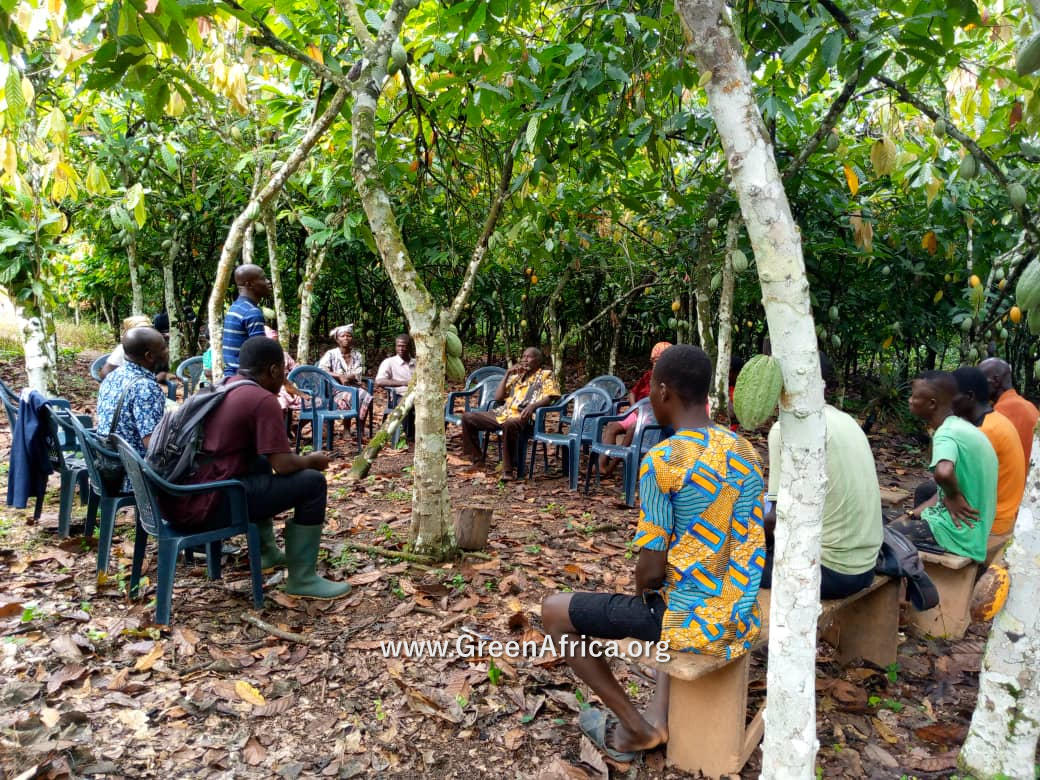 The Green Africa Project Team meets Cocoa Farmers in Ghana